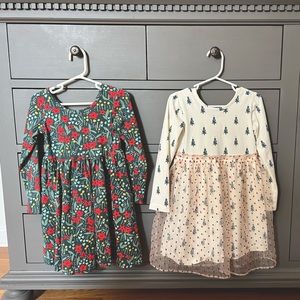Hanna Andersson 4T holiday dress set, barely worn